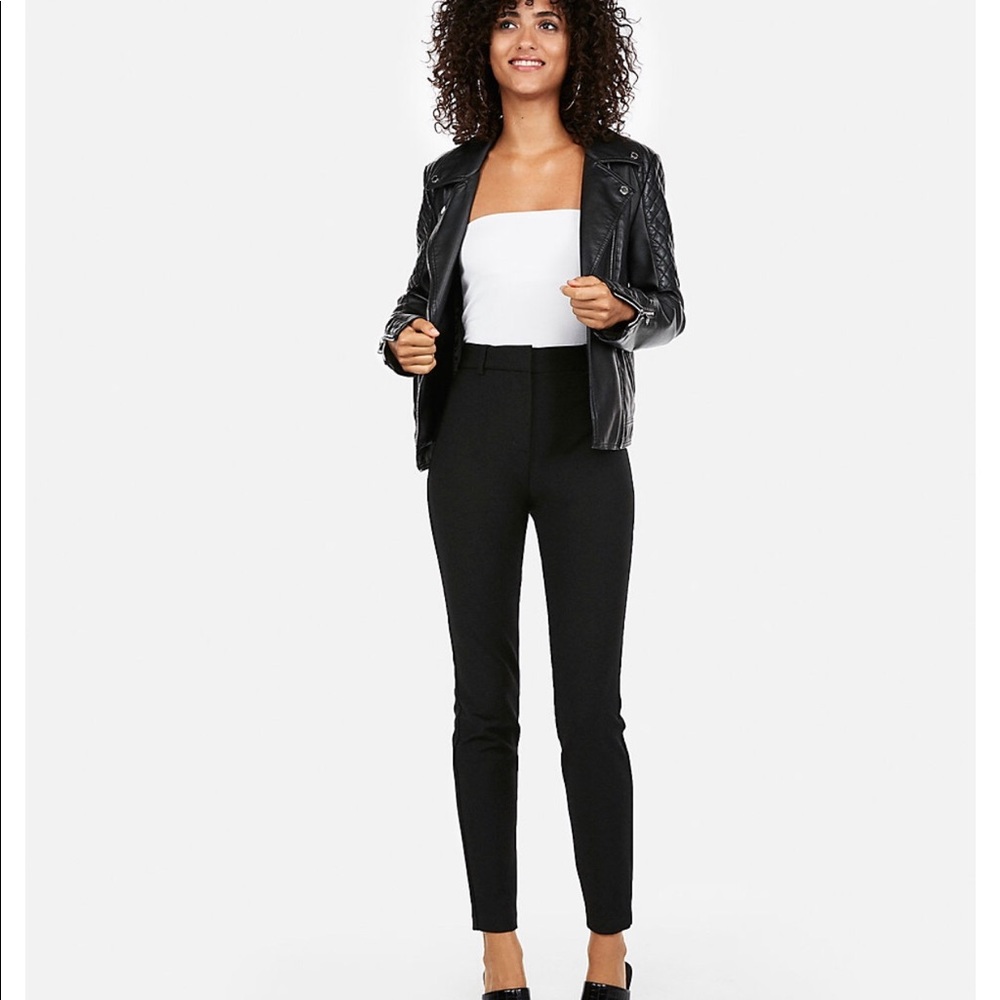 High Waisted Skinny Pant Black